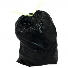 Sacs poubelles noirs 50 litres, par 25 sacs 