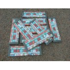 x10 sets de x4 rouleaux papier cadeau Noël+ 2 bolducs de 10m + x7 étoiles décorative
