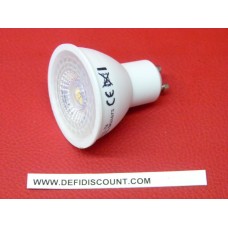 Ampoule LED GU10 7W 45w 4000K plastique blanc