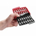  Coffret 28 embouts de vissage fendu, Philips, Pozidriv, Torx, 6 pans - Standard 