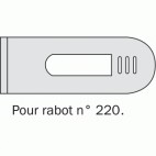  Fers de rabots métalliques n° 9,5 et 220 