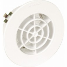 Grille d'aération intérieure adaptable sur PVC blanc avec moustiquaire