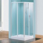 Paroi de douche d'angle verre transparent - Riviera A - 79 à 89 cm