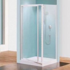 Porte douche pivotante verre transparent Riviera G - 78 à 82 cm