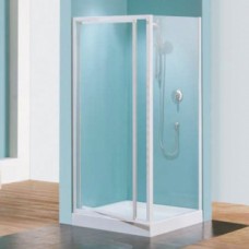 Paroi douche fixe verre transparent Riviera F - réglable de 78 à 82 cm