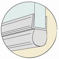 Joint tubulaire bas pour porte de douche - longueur 1 m